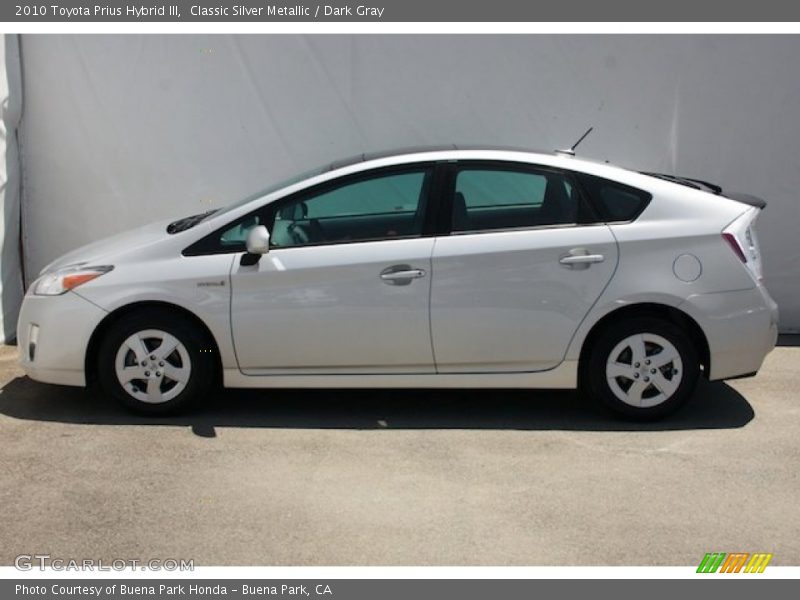 Classic Silver Metallic / Dark Gray 2010 Toyota Prius Hybrid III