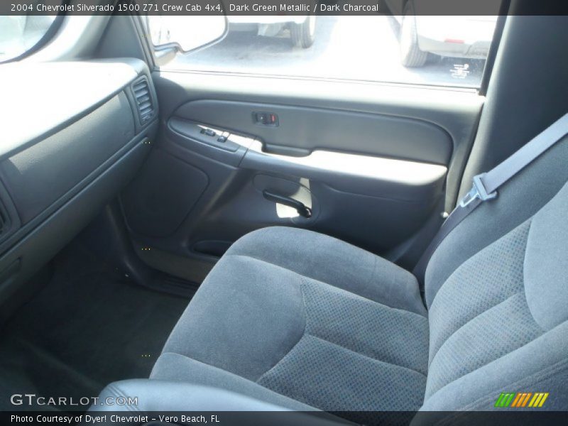 Dark Green Metallic / Dark Charcoal 2004 Chevrolet Silverado 1500 Z71 Crew Cab 4x4
