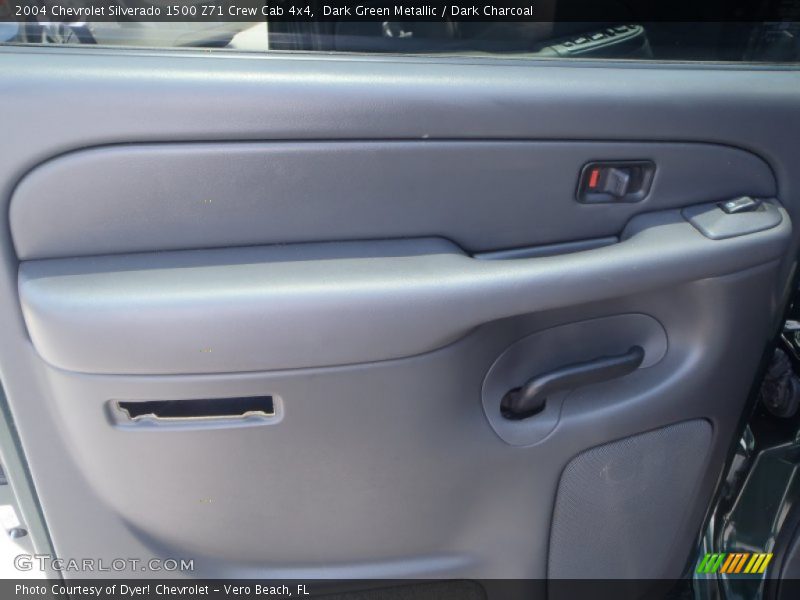 Dark Green Metallic / Dark Charcoal 2004 Chevrolet Silverado 1500 Z71 Crew Cab 4x4