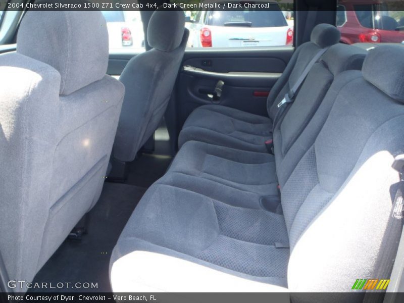 Dark Green Metallic / Dark Charcoal 2004 Chevrolet Silverado 1500 Z71 Crew Cab 4x4