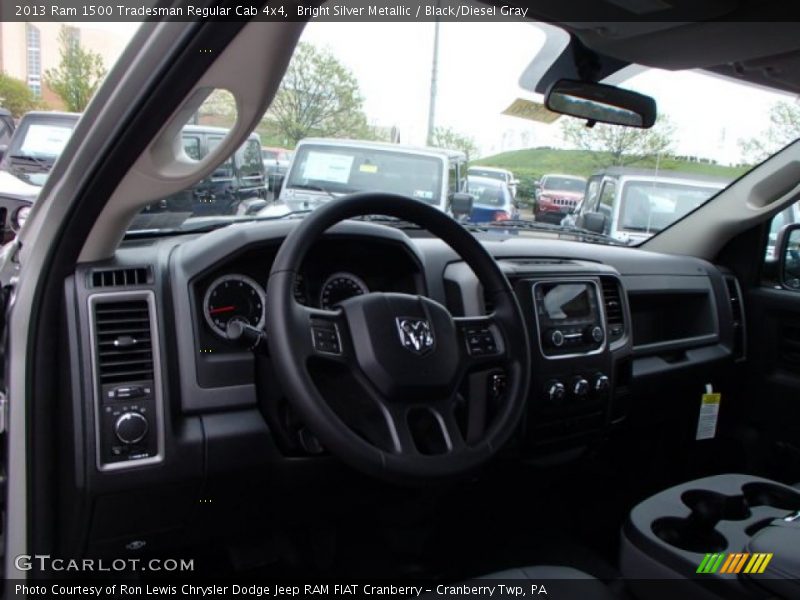Bright Silver Metallic / Black/Diesel Gray 2013 Ram 1500 Tradesman Regular Cab 4x4