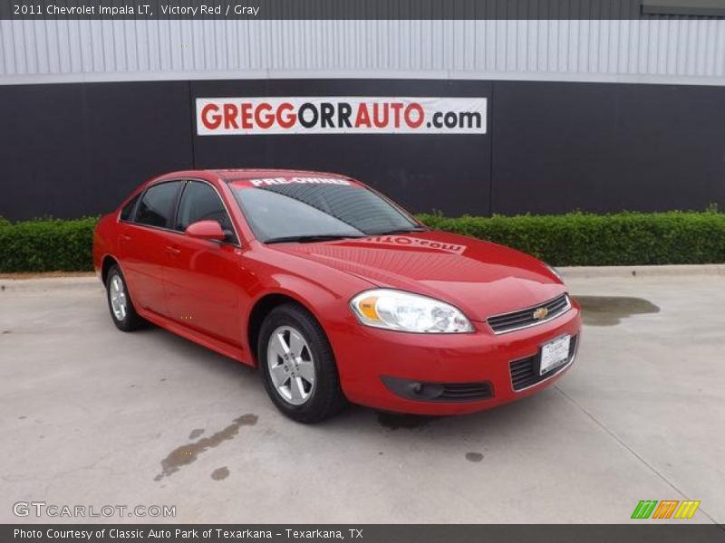 Victory Red / Gray 2011 Chevrolet Impala LT