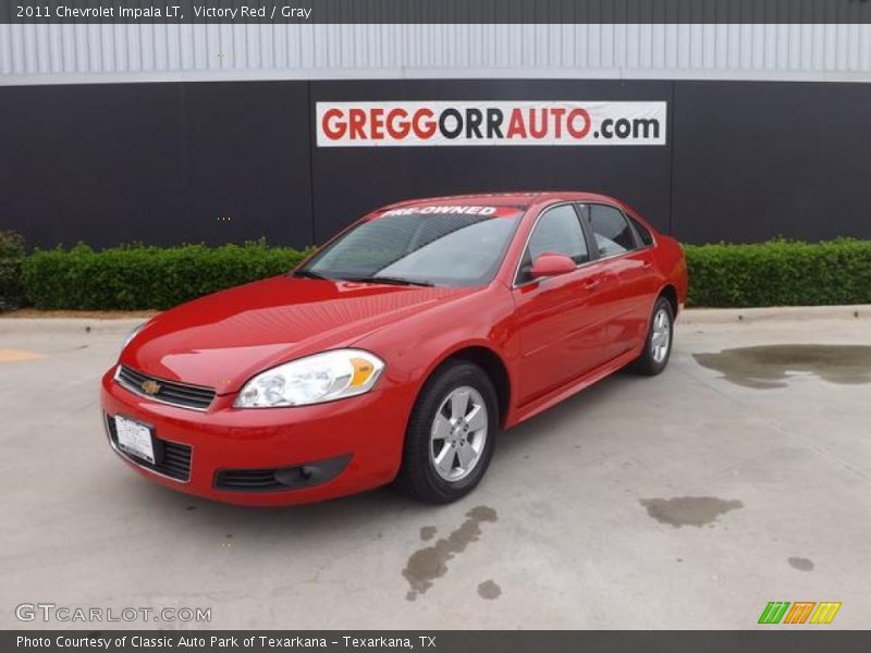 Victory Red / Gray 2011 Chevrolet Impala LT