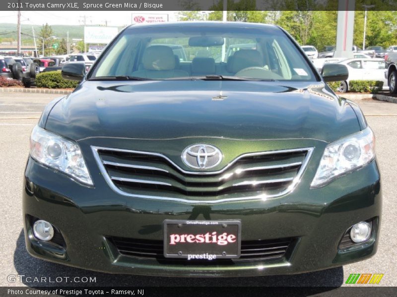 Spruce Green Mica / Bisque 2011 Toyota Camry XLE
