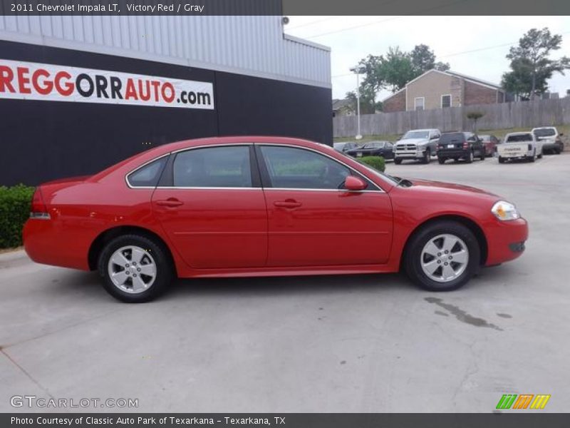 Victory Red / Gray 2011 Chevrolet Impala LT