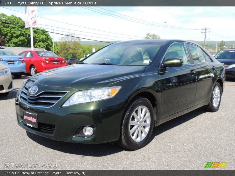 Spruce Green Mica / Bisque 2011 Toyota Camry XLE