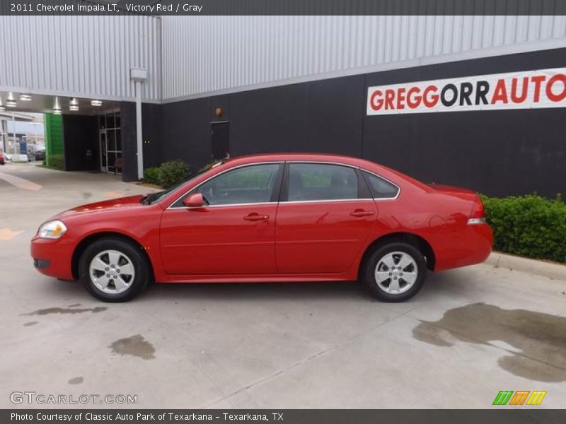 Victory Red / Gray 2011 Chevrolet Impala LT