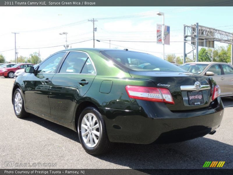 Spruce Green Mica / Bisque 2011 Toyota Camry XLE