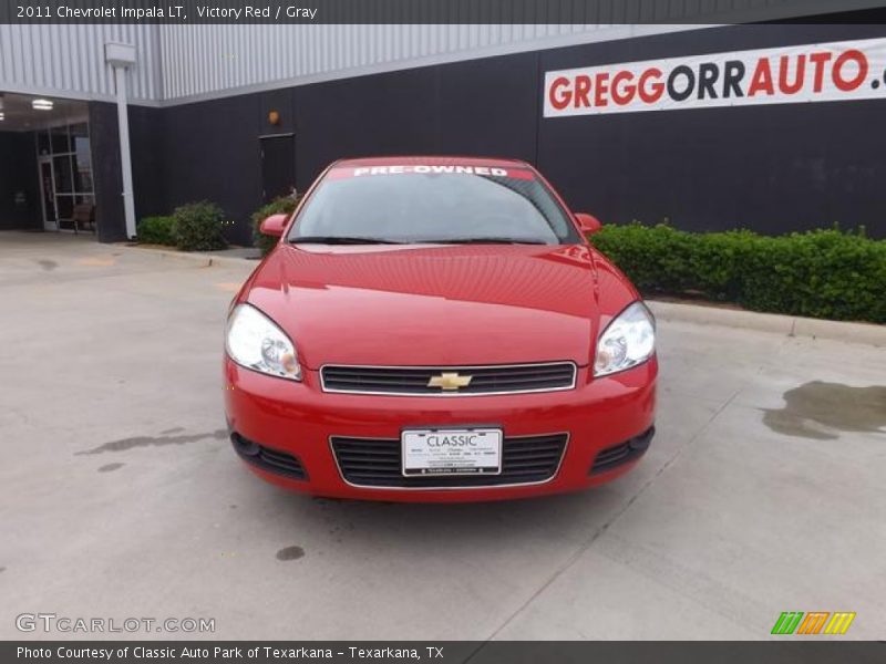 Victory Red / Gray 2011 Chevrolet Impala LT