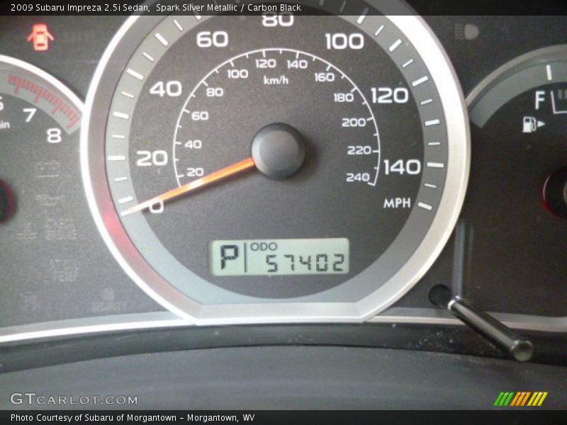 Spark Silver Metallic / Carbon Black 2009 Subaru Impreza 2.5i Sedan