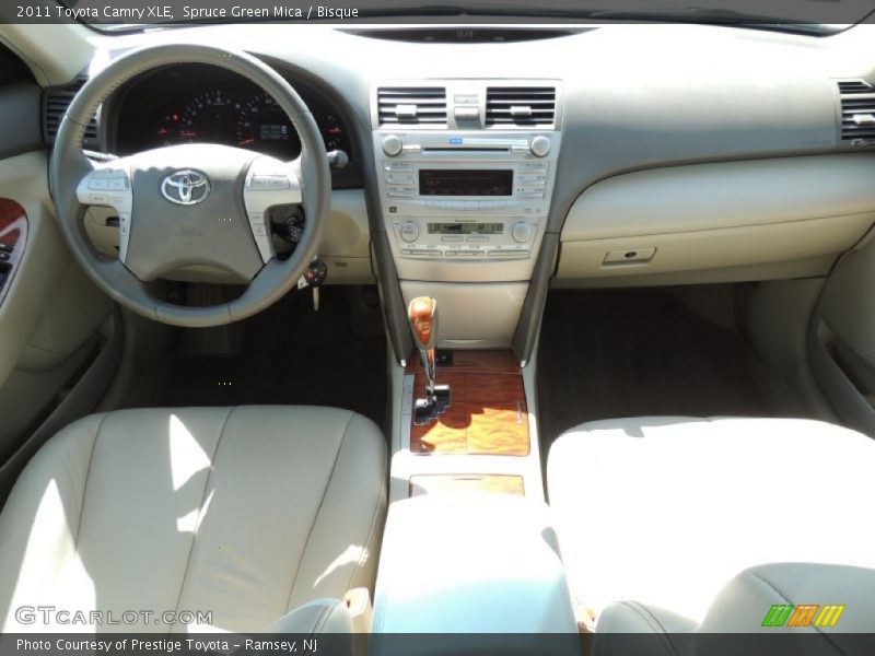 Spruce Green Mica / Bisque 2011 Toyota Camry XLE