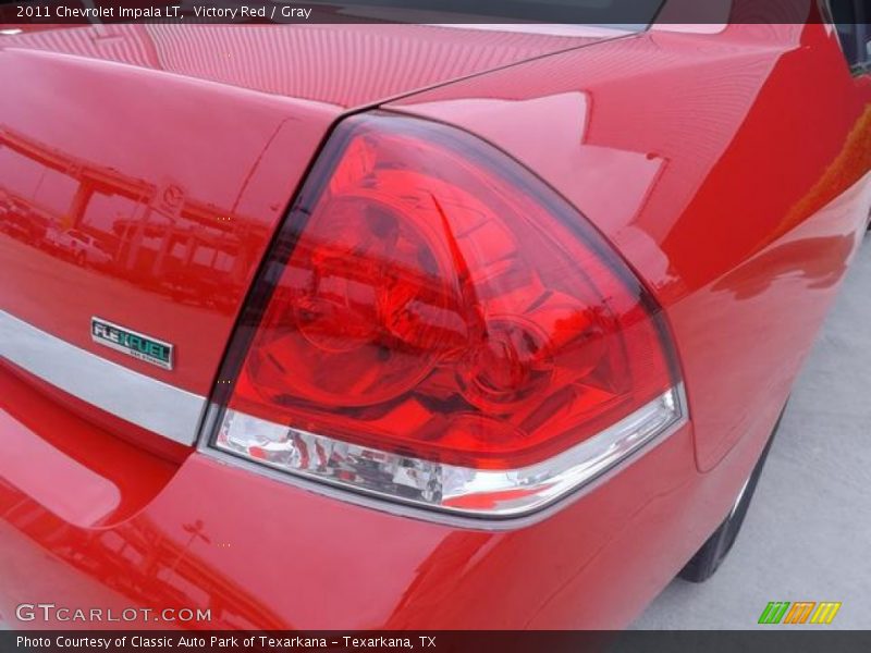 Victory Red / Gray 2011 Chevrolet Impala LT