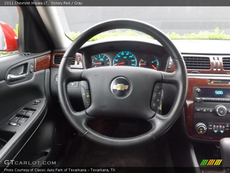 Victory Red / Gray 2011 Chevrolet Impala LT