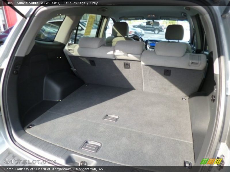 Platinum Sage / Gray 2009 Hyundai Santa Fe GLS 4WD