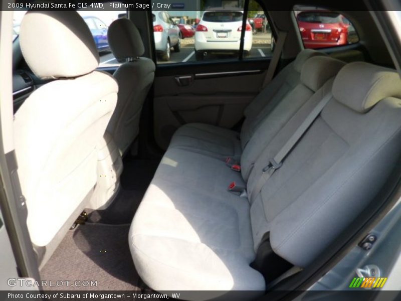 Platinum Sage / Gray 2009 Hyundai Santa Fe GLS 4WD