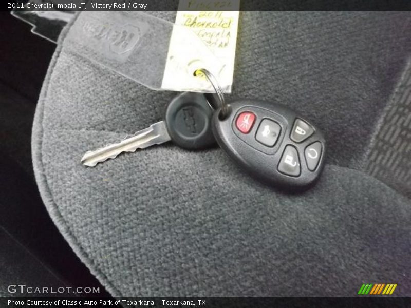 Victory Red / Gray 2011 Chevrolet Impala LT