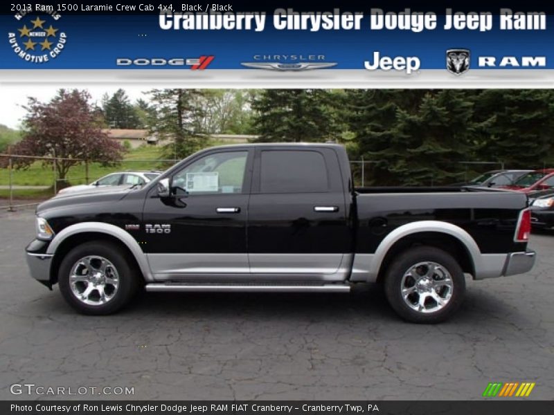Black / Black 2013 Ram 1500 Laramie Crew Cab 4x4
