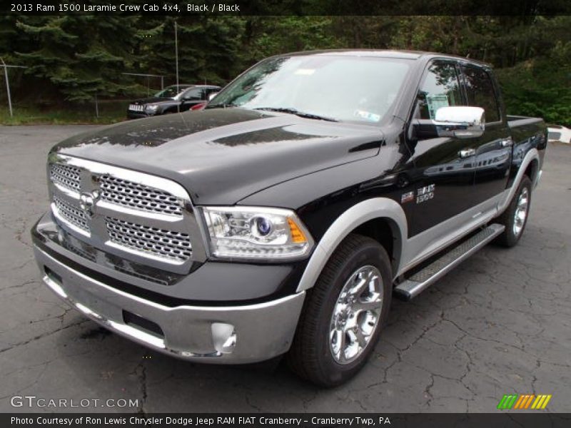 Black / Black 2013 Ram 1500 Laramie Crew Cab 4x4