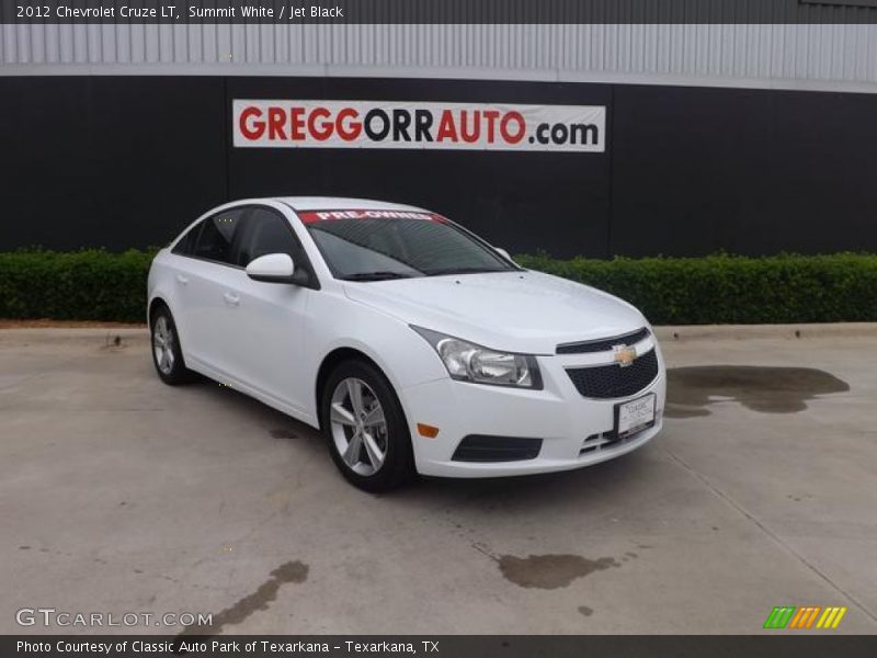 Summit White / Jet Black 2012 Chevrolet Cruze LT