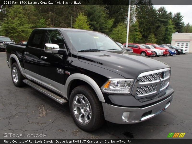 Black / Black 2013 Ram 1500 Laramie Crew Cab 4x4