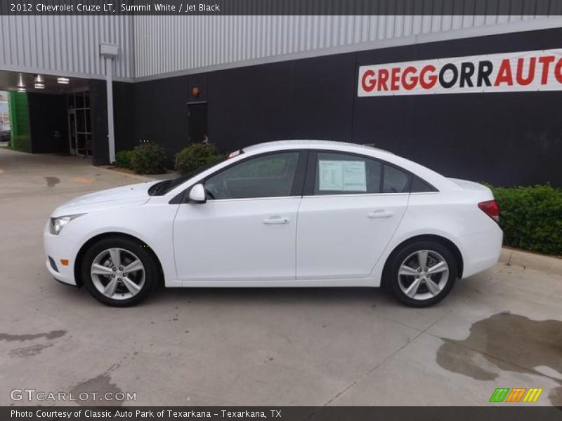 Summit White / Jet Black 2012 Chevrolet Cruze LT