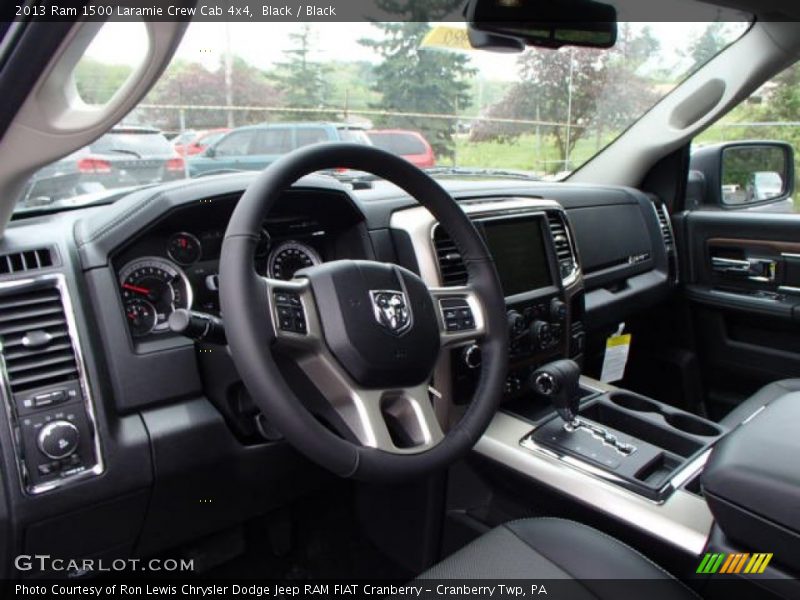 Black / Black 2013 Ram 1500 Laramie Crew Cab 4x4