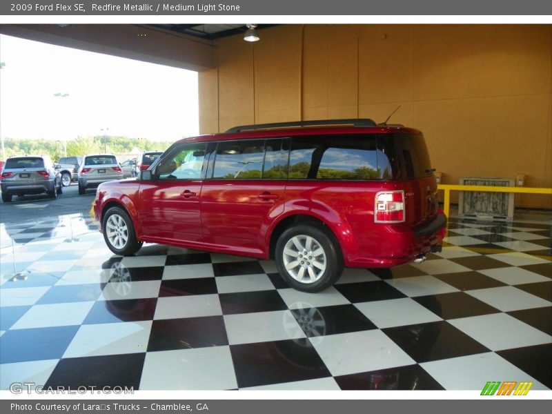 Redfire Metallic / Medium Light Stone 2009 Ford Flex SE