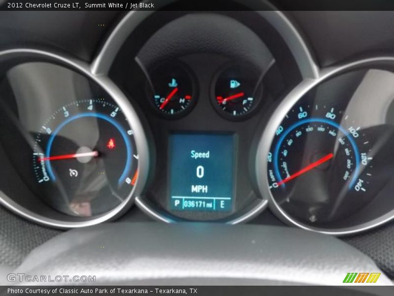 Summit White / Jet Black 2012 Chevrolet Cruze LT