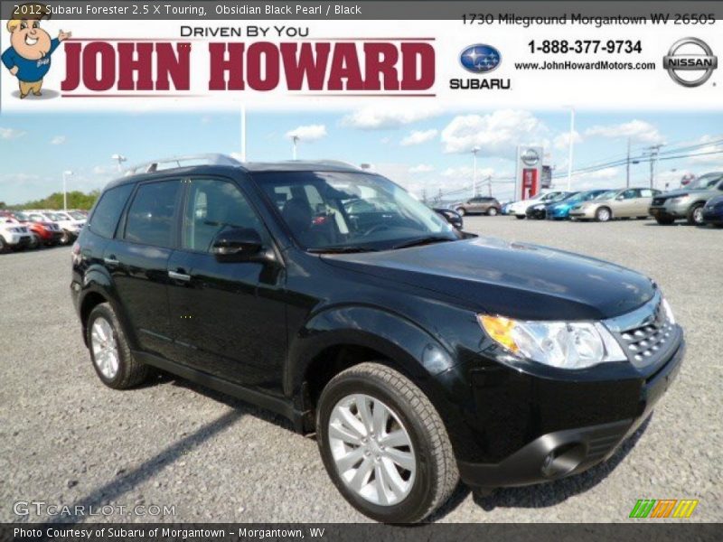 Obsidian Black Pearl / Black 2012 Subaru Forester 2.5 X Touring