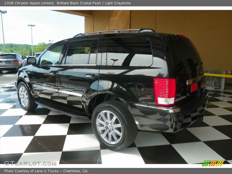 Brilliant Black Crystal Pearl / Light Graystone 2008 Chrysler Aspen Limited