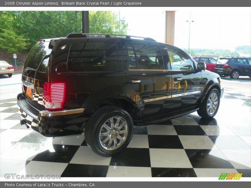 Brilliant Black Crystal Pearl / Light Graystone 2008 Chrysler Aspen Limited