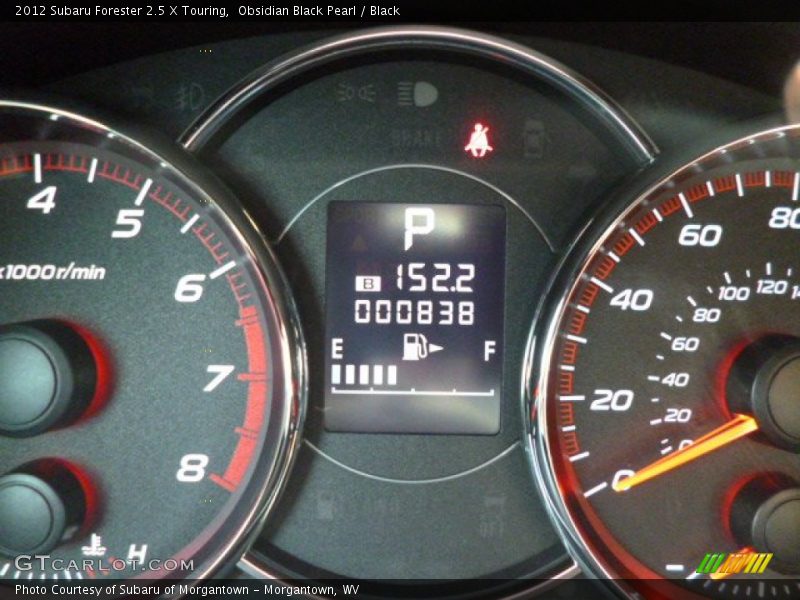 Obsidian Black Pearl / Black 2012 Subaru Forester 2.5 X Touring