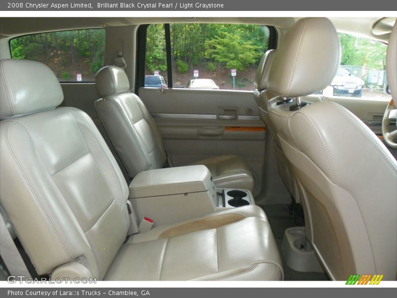 Brilliant Black Crystal Pearl / Light Graystone 2008 Chrysler Aspen Limited