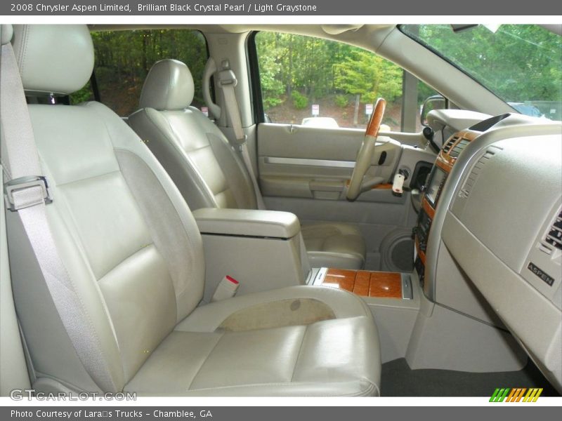 Brilliant Black Crystal Pearl / Light Graystone 2008 Chrysler Aspen Limited