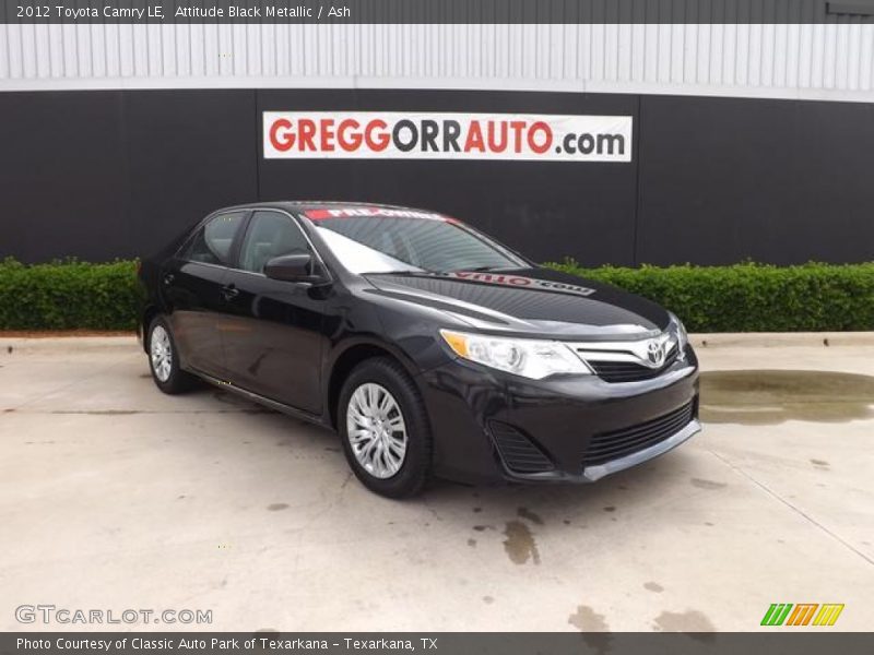 Attitude Black Metallic / Ash 2012 Toyota Camry LE