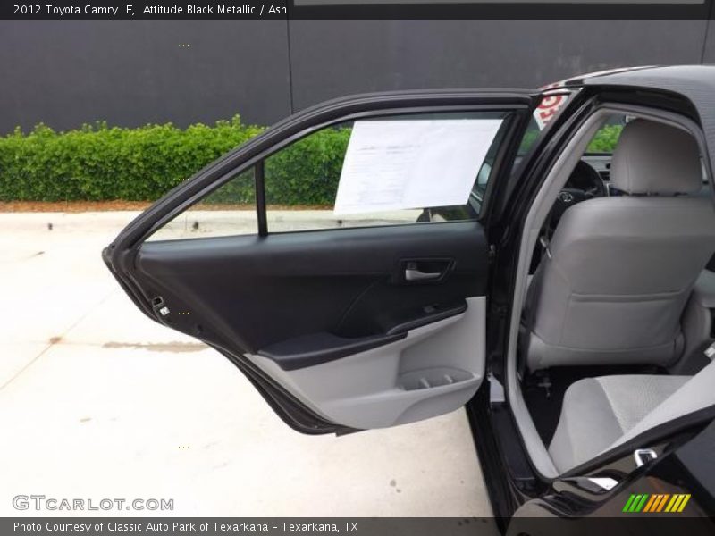 Attitude Black Metallic / Ash 2012 Toyota Camry LE