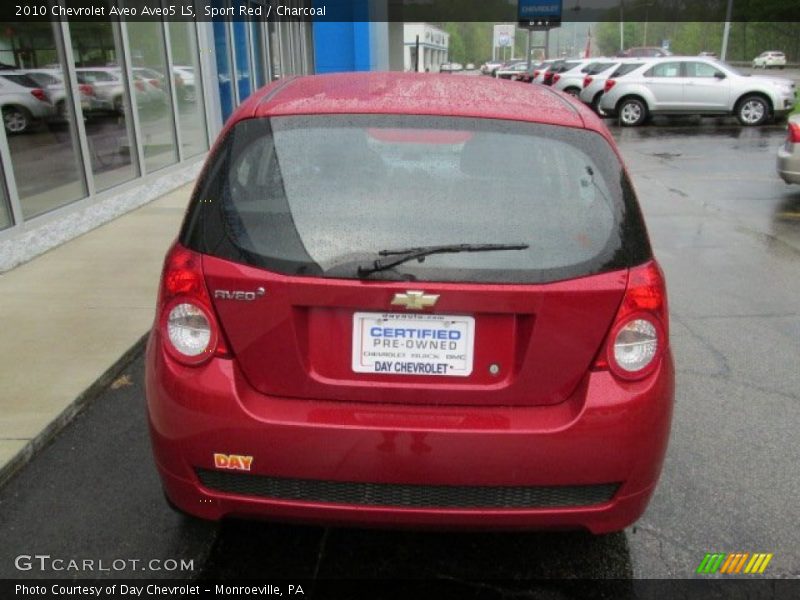 Sport Red / Charcoal 2010 Chevrolet Aveo Aveo5 LS