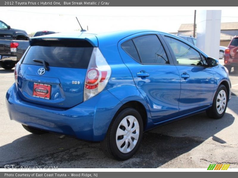 Blue Streak Metallic / Gray 2012 Toyota Prius c Hybrid One