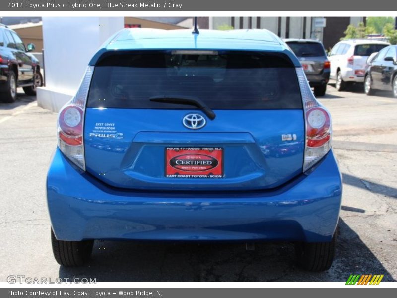 Blue Streak Metallic / Gray 2012 Toyota Prius c Hybrid One