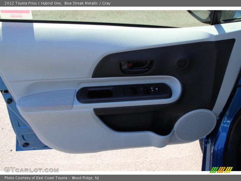 Blue Streak Metallic / Gray 2012 Toyota Prius c Hybrid One