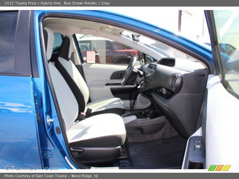 Blue Streak Metallic / Gray 2012 Toyota Prius c Hybrid One