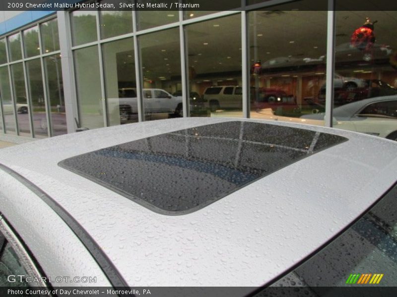 Silver Ice Metallic / Titanium 2009 Chevrolet Malibu Hybrid Sedan