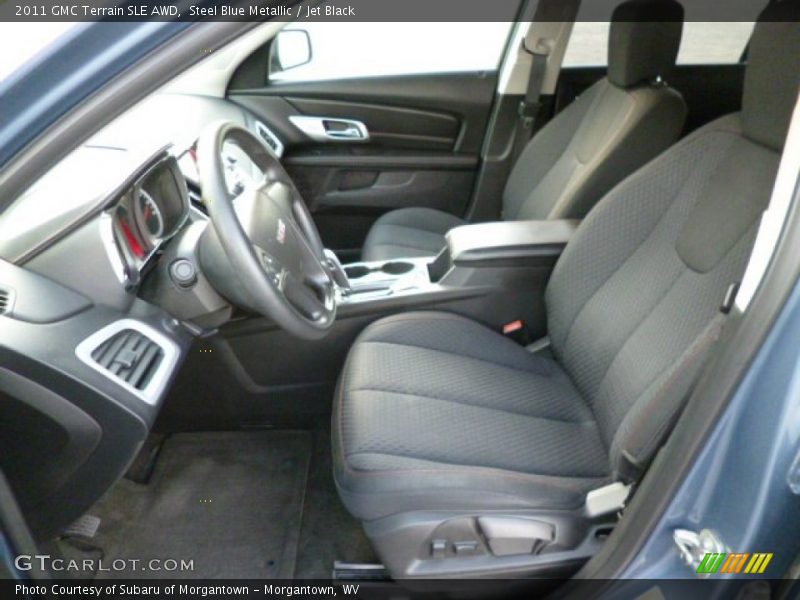 Steel Blue Metallic / Jet Black 2011 GMC Terrain SLE AWD