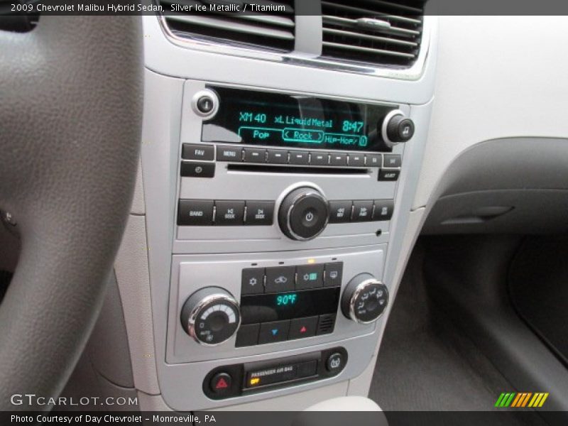 Silver Ice Metallic / Titanium 2009 Chevrolet Malibu Hybrid Sedan