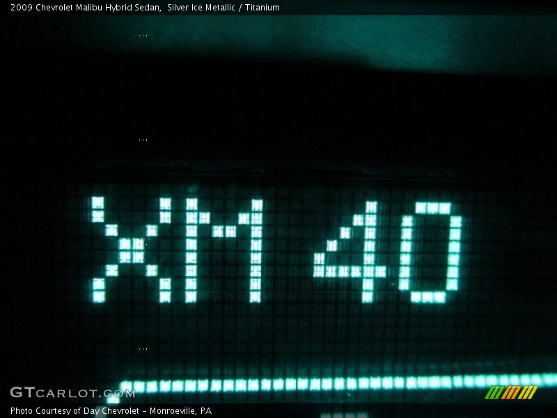 Silver Ice Metallic / Titanium 2009 Chevrolet Malibu Hybrid Sedan
