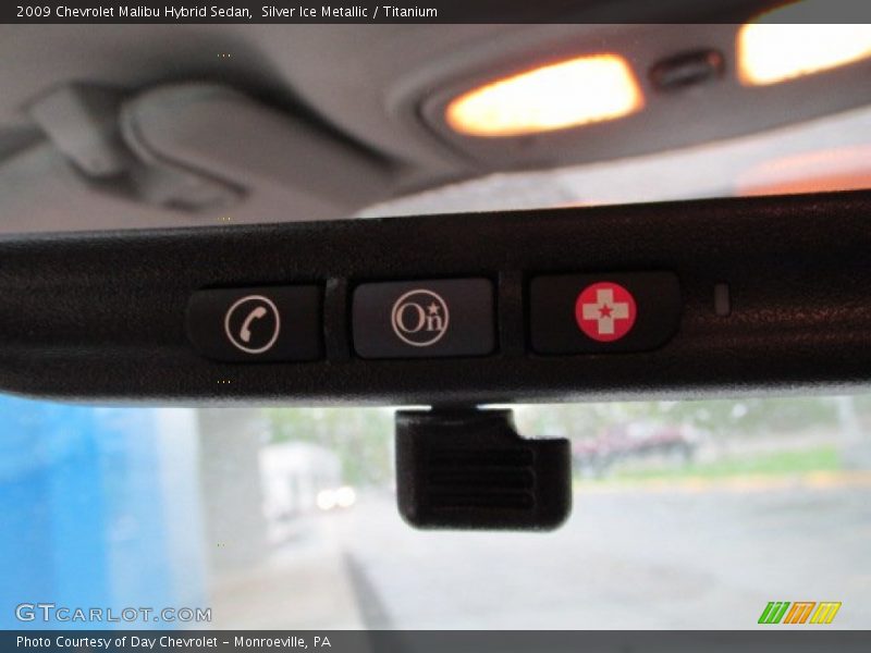 Silver Ice Metallic / Titanium 2009 Chevrolet Malibu Hybrid Sedan