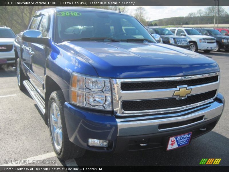Laser Blue Metallic / Ebony 2010 Chevrolet Silverado 1500 LT Crew Cab 4x4