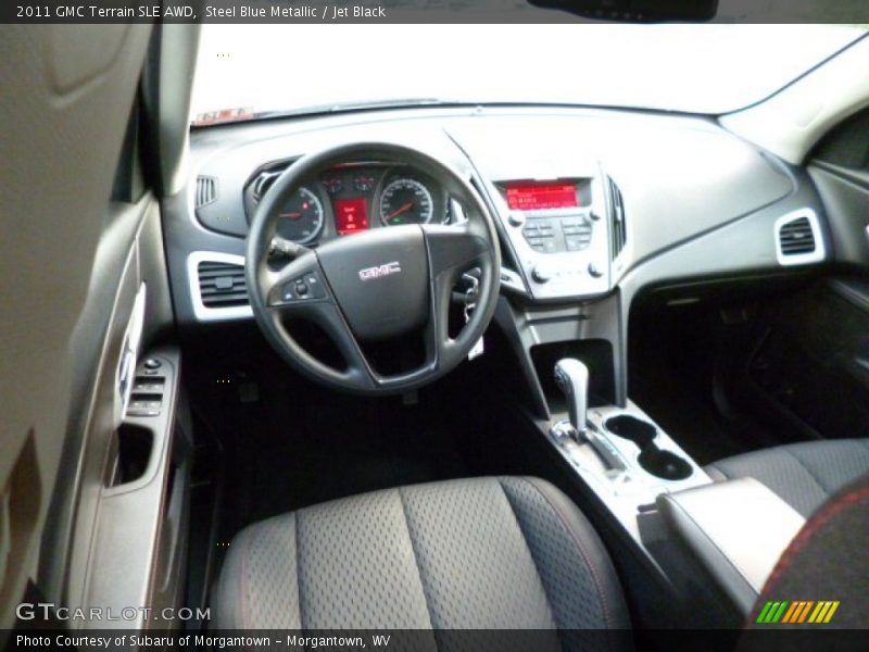 Steel Blue Metallic / Jet Black 2011 GMC Terrain SLE AWD