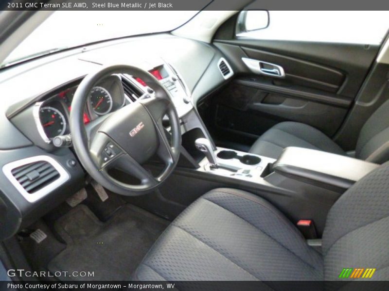 Steel Blue Metallic / Jet Black 2011 GMC Terrain SLE AWD