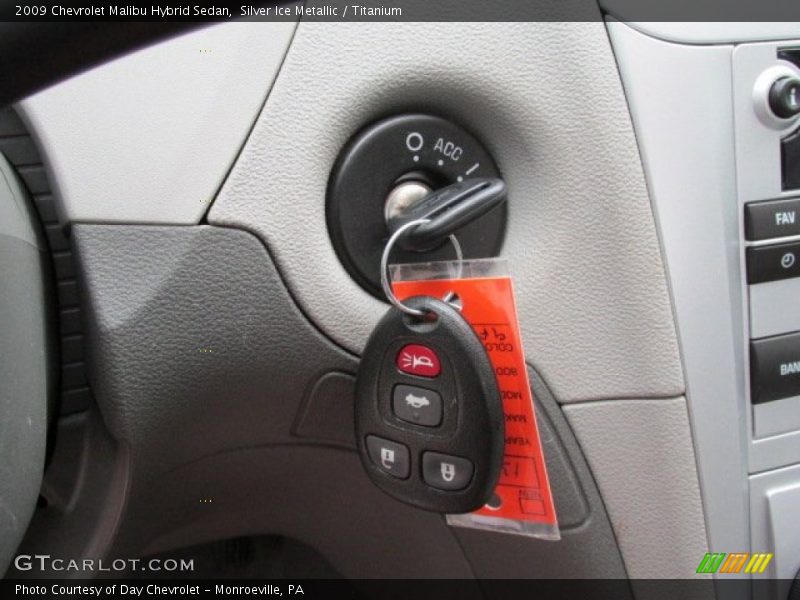 Silver Ice Metallic / Titanium 2009 Chevrolet Malibu Hybrid Sedan